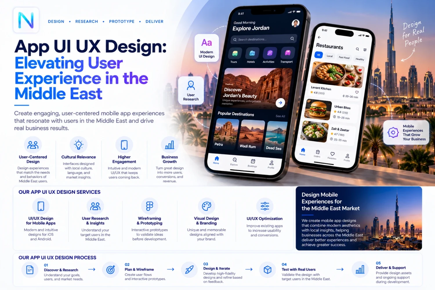 App UI UX Design: Elevating User Experience in the Middle East